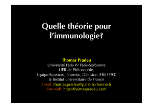 théories - Webpage Thomas Pradeu
