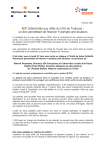 EDF Collectivités aux côtés du CHU de Toulouse : un don
