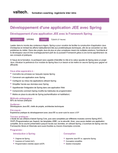 Développement d`une application JEE avec Spring