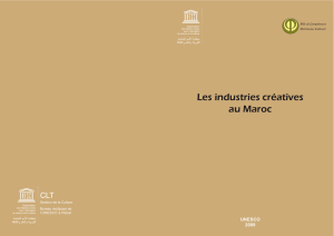 Les industries créatives au Maroc