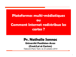 Plates-formes multi-médiatiques ou comment Internet