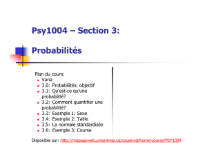 Psy1004 – Section 3: Probabilités