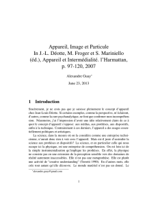 Appareil, Image et Particule In J.-L. Déotte, M. Froger