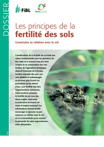 Les principes de la fertilité des sols - FiBL-Shop