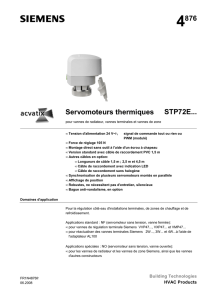 4876 Servomoteurs thermiques STP72E