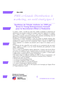 PME et grande distribution