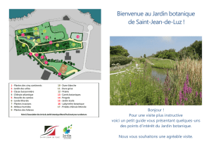 Bienvenue au Jardin botanique de Saint-Jean-de