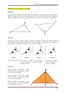 Vdouine – Quatrième – Chapitre 7 – Cosinus d`un angle aigu