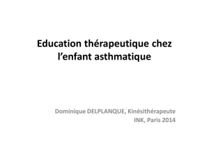 Education thérapeutique de l`enfant asthmatique