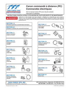 Commandes électriques