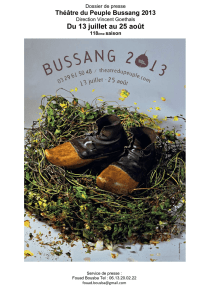 Dossier de presse Bussang 2013 - Centre Wallonie