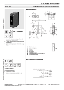 Accessoires : Encombrement Raccordement électrique ODSL 96