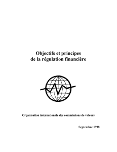 Objectives and Principles of Securities Regulation