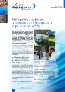 CP Retino Côte d`Or 2015 - URPS Médecins Libéraux de Bourgogne