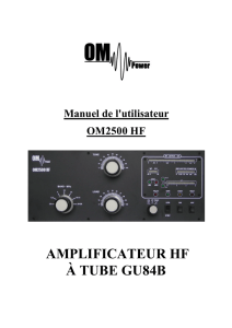 AMPLIFICATEUR HF À TUBE GU84B