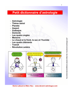 Petit dictionnaire d`astrologie