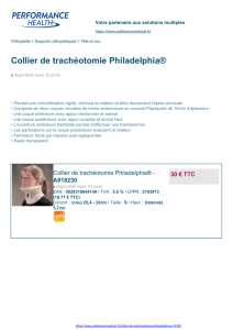 Collier de trachéotomie Philadelphia