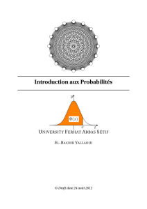Introduction aux Probabilités
