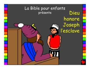 God Honors Joseph the Slave French