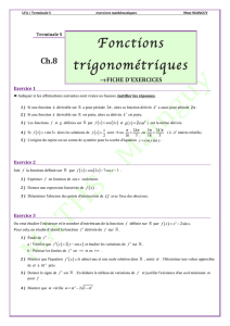 Fonctions trigonométriques - ambition