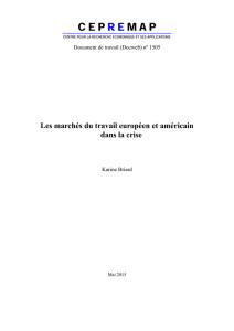 Les marchés du travail européen et américain dans la