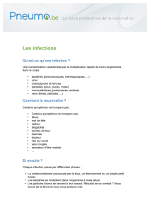 Les infections