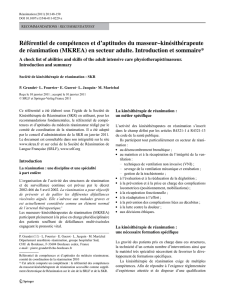 Référentiel de compétences et d`aptitudes du masseur