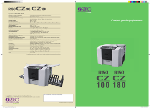 Brochure - Duplicopieurs CZ100/180 - 130 ppm