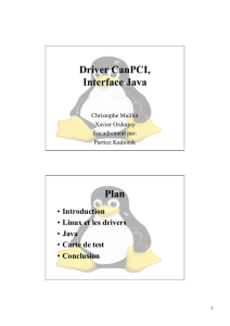 Driver CanPCI, Interface Java Plan