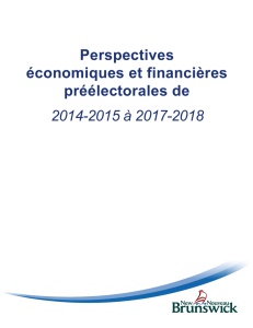 Perspectives économiques et financières préélectorales de 2014