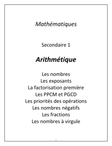 Arithmétique - EduCharlevoix.ca