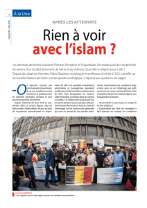 Rien à voir avec l`islam