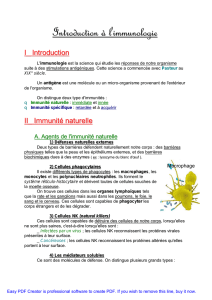 Introduction à l`immunologie