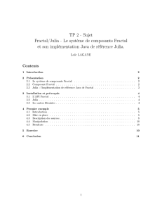 TP 2 - Sujet Fractal/Julia - Le système de composants Fractal