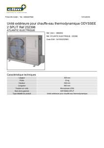 Unité extérieure pour chauffe-eau thermodynamique ODYSSEE 2
