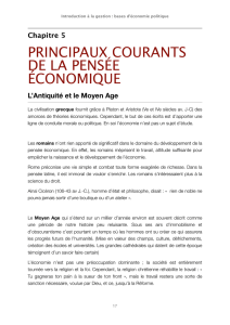 PRINCIPAUX COURANTS DE LA PENSÉE ÉCONOMIQUE