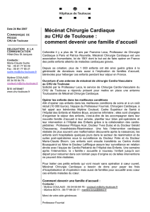 Mécénat Chirurgie Cardiaque au CHU de Toulouse : comment