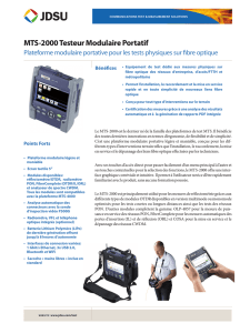 MTS-2000 Testeur Modulaire Portatif