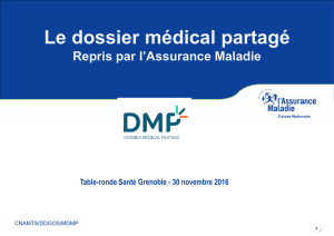 Le Dossier Médical Partagé