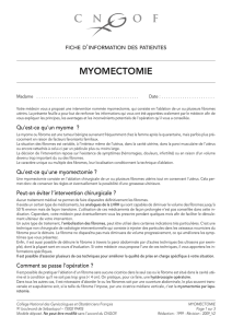myomectomie