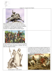 Leçon 15 : La guerre des Gaules Statue de