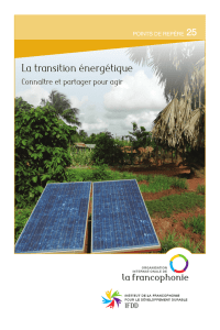 La transition énergétique: connaître et partager
