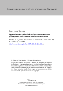 Approximation spline de l`analyse en composantes