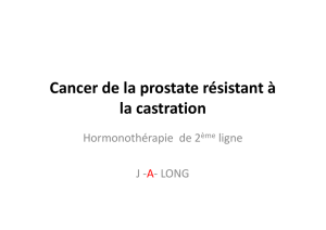 Cancer de la prostate résistant à la castration
