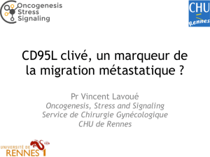 CD95L clivé, un marqueur de la migration métastatique