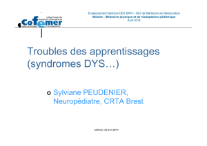 Troubles des apprentissages