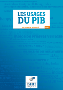 Les usages du PIB - The Shift Project