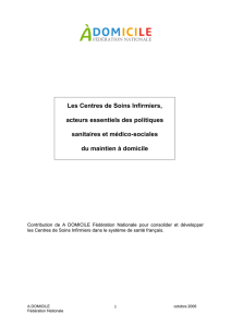 Les Centres de Soins Infirmiers