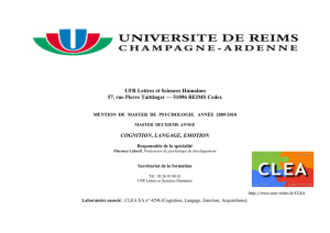 Plaquette M2 CLE - University of Reims Champagne