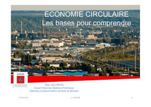 Présentation de l`ADEME de l`économie circulaire